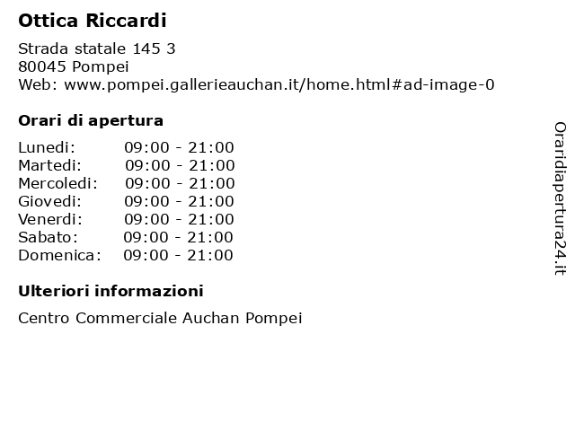 Ottica sale riccardi auchan